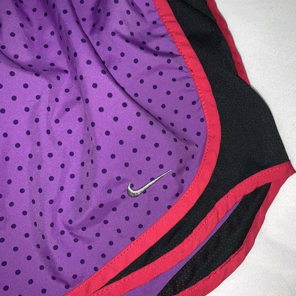 Nike Dri-Fit Womens Purple Print Lined Tempo Mesh - Picture 2 of 6